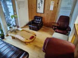 専用貸デスクの打合せスペース